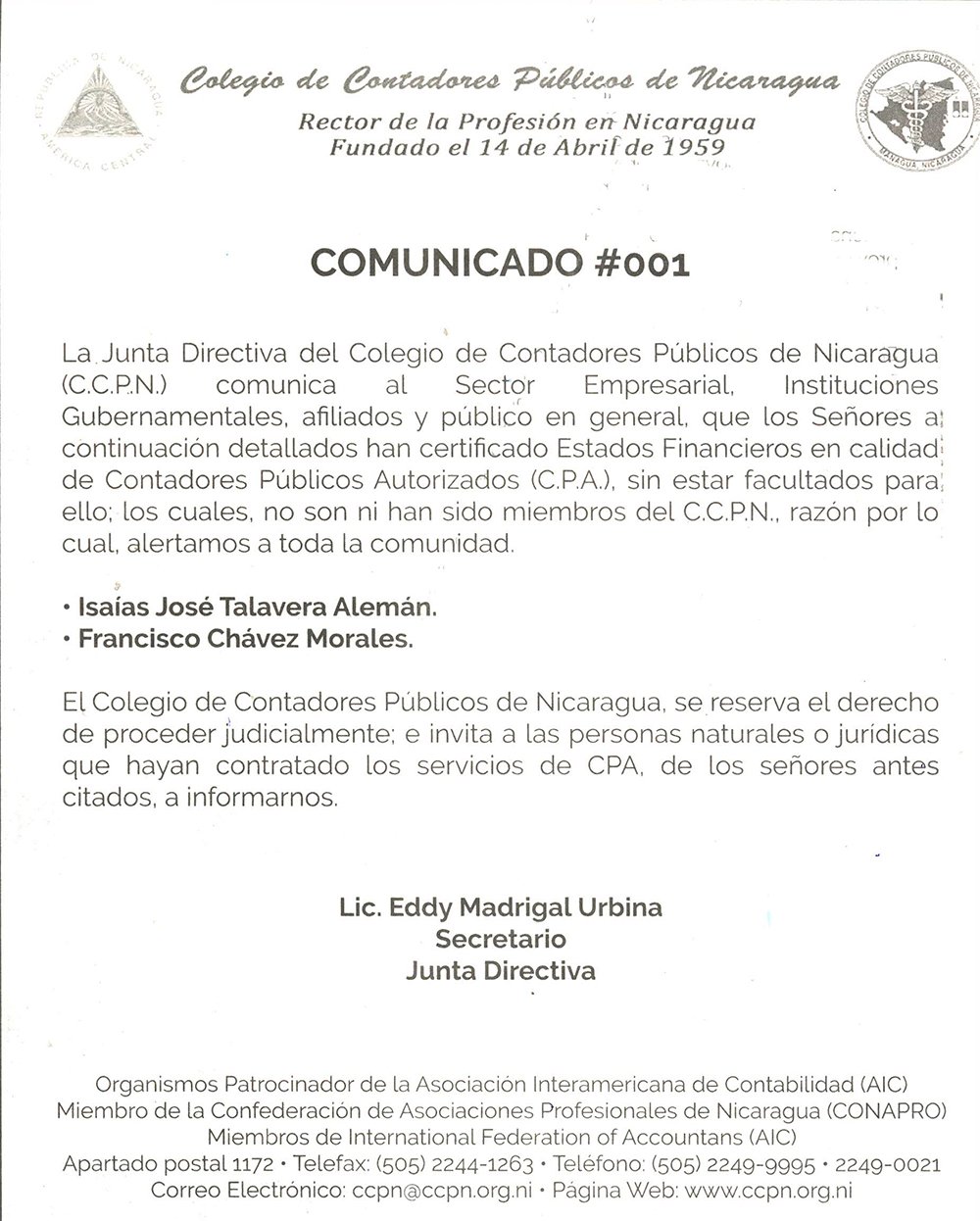 Imagen Comunicado-CCPN-TH-001-2019